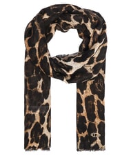 GUESS PRINTED Sciarpa con frange leopard - Sciarpe - 1