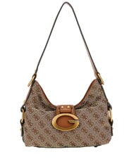 GUESS CAMDEN 4G Borsa a spalla latte logo/cognac - Borse Donna - 1