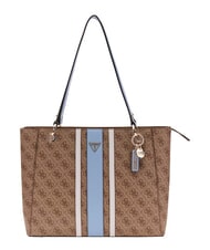 GUESS NOELLE 2                                 Borsa shopping a spalla latte logo/light blu - Borse Donna - 1