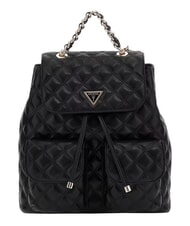 GUESS GIULLY 2 Zaino con taschini anteriori NERO - Borse Donna - 1