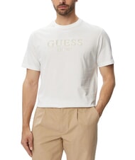 GUESS LOGO T-shirt a manica corta, puro cotone - T-shirt Uomo