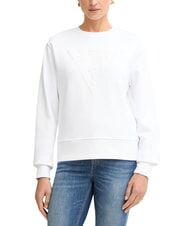 GUESS BASIC TRIANGLE Felpa a girocollo purwhite - Felpe Donna - 1
