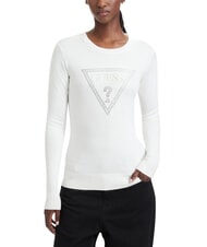 GUESS KATIE Maglia a girocollo, aderente cremwhi - Maglie Donna - 1