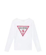 GUESS KIDS T-shirt manica lunga con strass purwhite - T-shirt Bambino - 1