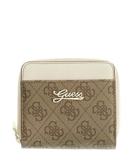 GUESS KIDS Portafoglio compatto, ziparound 4g aop beige blanco - Portafogli Donna - 1