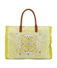 YNOT SAMOA Borsa shopping, a spalla lemon - Borse Donna - 1
