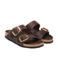 BIRKENSTOCK ARIZONA BIG BUCKLE HEX Sandalo ciabatta in pelle oliata habana - Scarpe Donna - 1