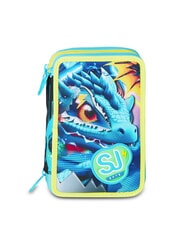 SJGANG METAL DRAGON BOY Astuccio con Kit Scolastico - Astucci e Accessori