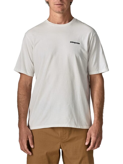 PATAGONIA P-6 LOGO T-Shirt a maniche corte fiber white - T-shirt Uomo
