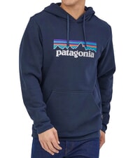 PATAGONIA P-6 LOGO Felpa con cappuccio new navy - Felpe Uomo - 1