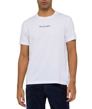TRUSSARDI REGULAR LOGO T-Shirt a maniche corte optical whit - T-shirt Uomo - 1