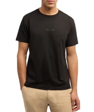 TRUSSARDI REGULAR LOGO T-Shirt in cotone black - T-shirt Uomo - 1