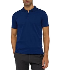 TRUSSARDI SLIM PIQUET Polo a maniche corte blu navy - Polo Uomo - 1