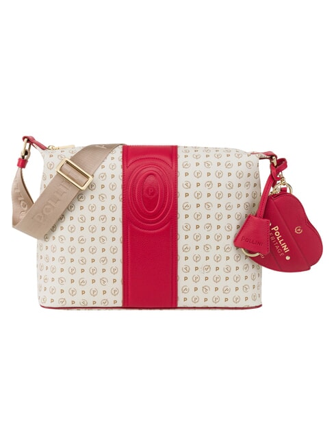 POLLINI HERITAGE Borsa a tracolla avorio rosso - Borse Donna