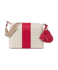 POLLINI HERITAGE Borsa a tracolla avorio rosso - Borse Donna - 1