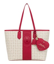 POLLINI HERITAGE Borsa shopping a spalla, con necessaire avorio rosso - Borse Donna - 1