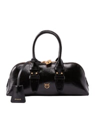 PINKO BOWLING Bauletto a mano, con tracolla nero-antique gold - Borse Donna - 1