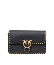 PINKO LOVE ONE SLOUCHY Mini Bag a tracolla nero-antique gold - Borse Donna - 1