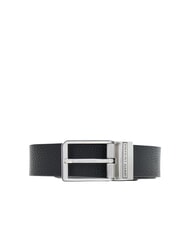 ARMANI EXCHANGE DOUBLE Cintura reversibile in pelle black/forged iron - Cinture - 1