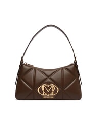 LOVE MOSCHINO EMBOSSED QUILTED Borsa a spalla marrone - Borse Donna - 1