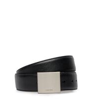 CALVIN KLEIN DRESS PLAQUE Cintura in pelle - Cinture