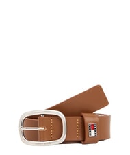 TOMMY HILFIGER TOMMY JEANS OVAL  Cintura accorciabile in pelle - Cinture