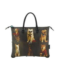 GABS G3 PLUS Borsa shopping media, trasformabile worldwide dogs grey - Borse Donna - 1