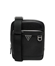 GUESS MONACO Mini Borsello in pelle NERO - Tracolle Uomo - 1