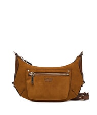 GUESS MARSHA Borsa a tracolla, in pelle suede COGNAC - Borse Donna - 1