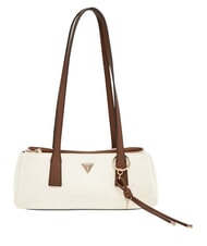 GUESS ALICE Borsa a spalla natural/espresso - Borse Donna - 1