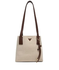 GUESS ALICE Borsa a spalla natural/espresso - Borse Donna - 1