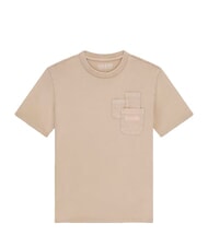 GUESS OVERSIZE T-Shirt in cotone fawn taupe - T-shirt Bambino - 1