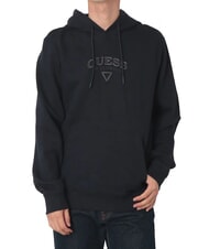 GUESS TEXTURED PATCH LOGO Felpa con cappuccio - Felpe Uomo