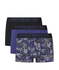 GUESS JOE Tre paia di boxer terrain camou blue - Slip Uomo - 1