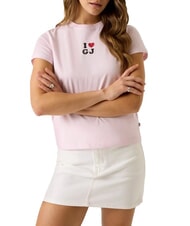 GUESS JEANS I LOVE T-Shirt in cotone summer lilac - T-shirt e Top Donna - 1