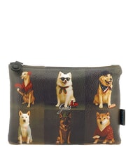 GABS BEYONCE Pochette in pelle, con tracolla worldwide dogs grey - Borse Donna - 1