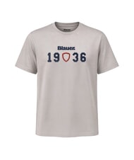 BLAUER CHAMBERLAIN T-Shirt in cotone grigio nebbia - T-shirt Uomo - 1