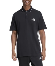 ADIDAS 3 STRIPES Polo a maniche corte black - Polo Uomo - 1