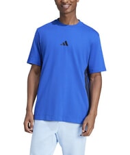 ADIDAS 3 STRIPES T-Shirt in cotone blue - T-shirt Uomo - 1