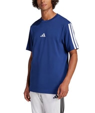 ADIDAS 3 STRIPES T-Shirt in cotone blue - T-shirt Uomo - 1