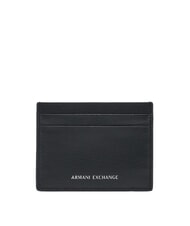 ARMANI EXCHANGE BARCELONA Portacard piatto in pelle black - Portafogli Uomo - 1