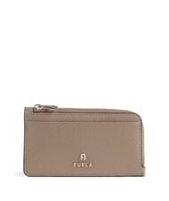 FURLA CAMELIA Portamonete in pelle greige - Portafogli Donna - 1