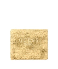 GUESS RAFFIA Pochette a mano nude sand - Borse Donna - 1