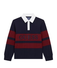 GUESS HEAVY Polo a maniche lunghe smartblue - T-shirt Bambino - 1