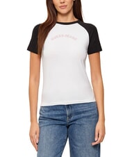 GUESS JEANS RAGLAN T-Shirt in cotone - T-shirt e Top Donna