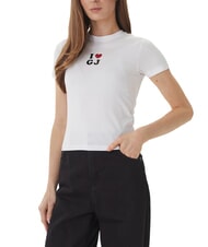 GUESS JEANS I LOVE GJ T-Shirt in cotone - T-shirt e Top Donna