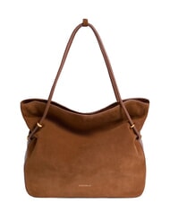 COCCINELLE LIZZIE SUED.BIM Borsa shopping a spalla, in pelle scamosciata cognac - Borse Donna - 1