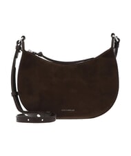 COCCINELLE FUJIKO SUEDE BI Borsa a tracolla in pelle scamosciata fango - Borse Donna - 1