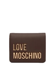 LOVE MOSCHINO BOLD LOVE Portafoglio compatto, ziparound fango - Portafogli Donna - 1