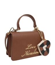 LOVE MOSCHINO PADLOCK Borsa a mano, con tracolla noce - Borse Donna - 1